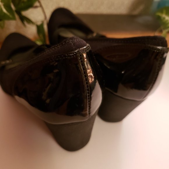 Anne Klein Sport Black Fabric & Patent Casual Dressy Shoes Size 9 1/2M - Picture 5 of 9